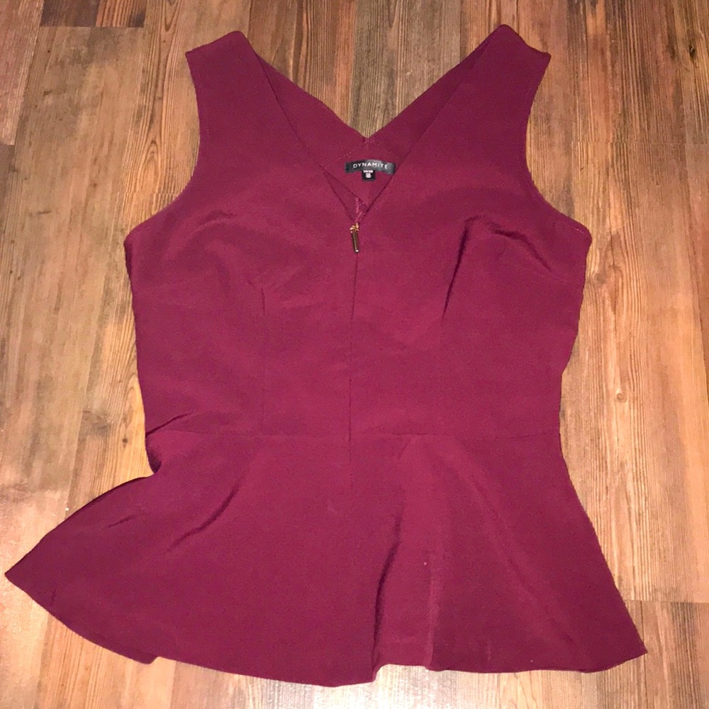Dynamite peplum top